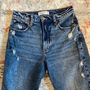 abercrombie and fitch high rise jeans